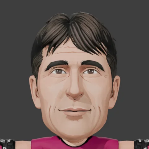 Retrato de El Pato, arquero